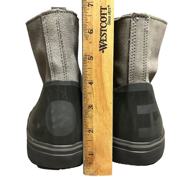 Sorel Cheyanne Metro Hi Lace Suede Leather Quarry Gray Waterproof Boots Mens 9.5 - Picture 9 of 16